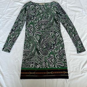 Michael Kors Green Paisley Dress